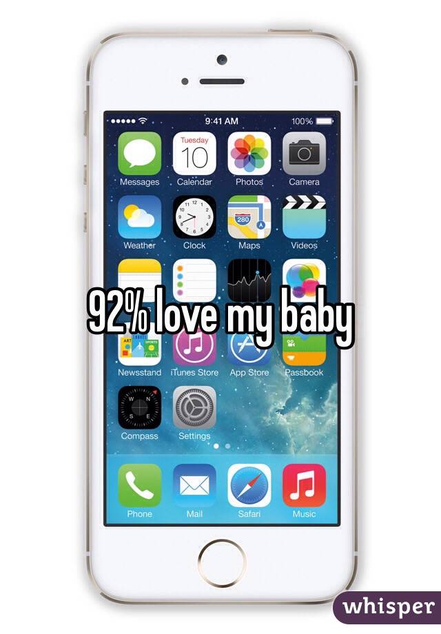 92% love my baby