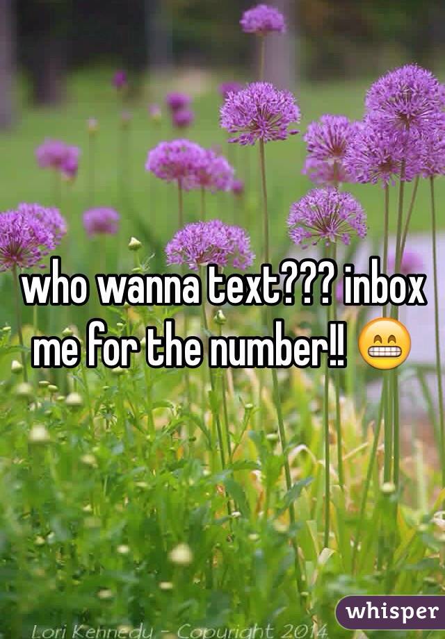 who wanna text??? inbox me for the number!! 😁