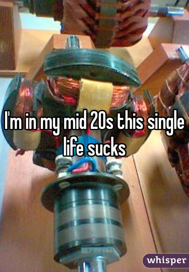 I'm in my mid 20s this single life sucks 