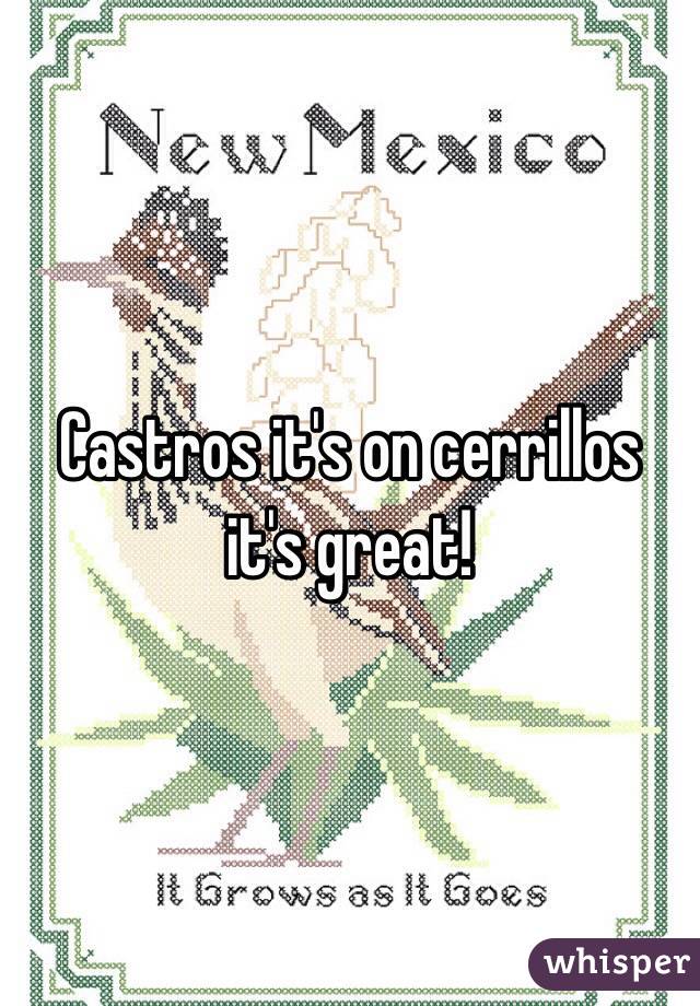 Castros it's on cerrillos it's great! 