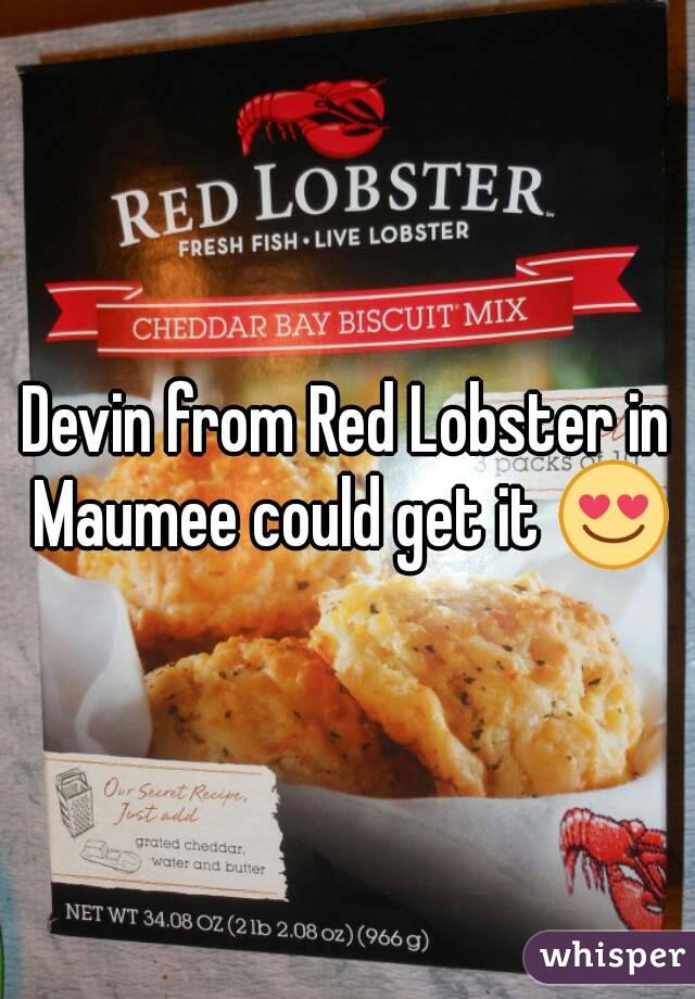 Devin from Red Lobster in Maumee could get it 😍