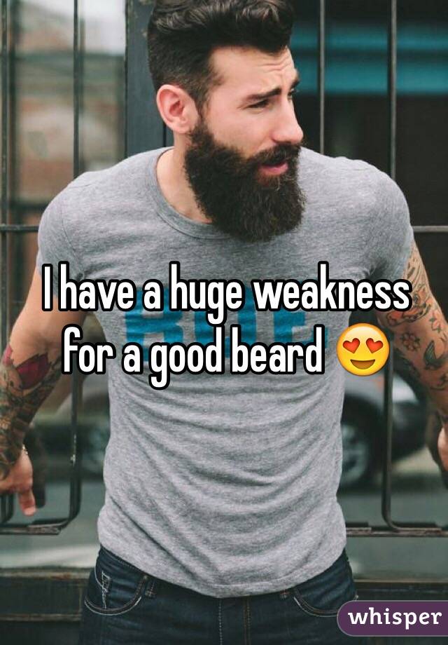 I have a huge weakness for a good beard 😍