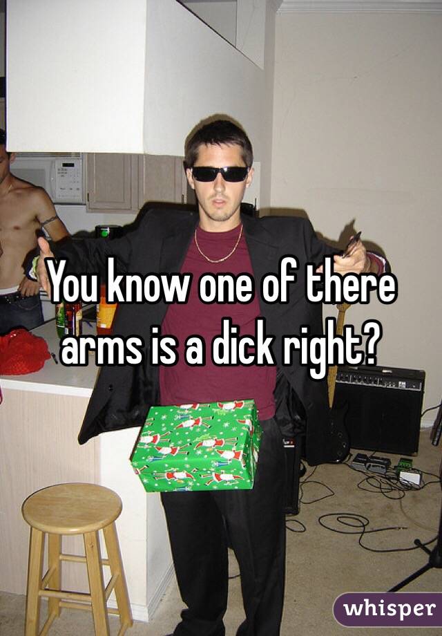 You know one of there arms is a dick right?