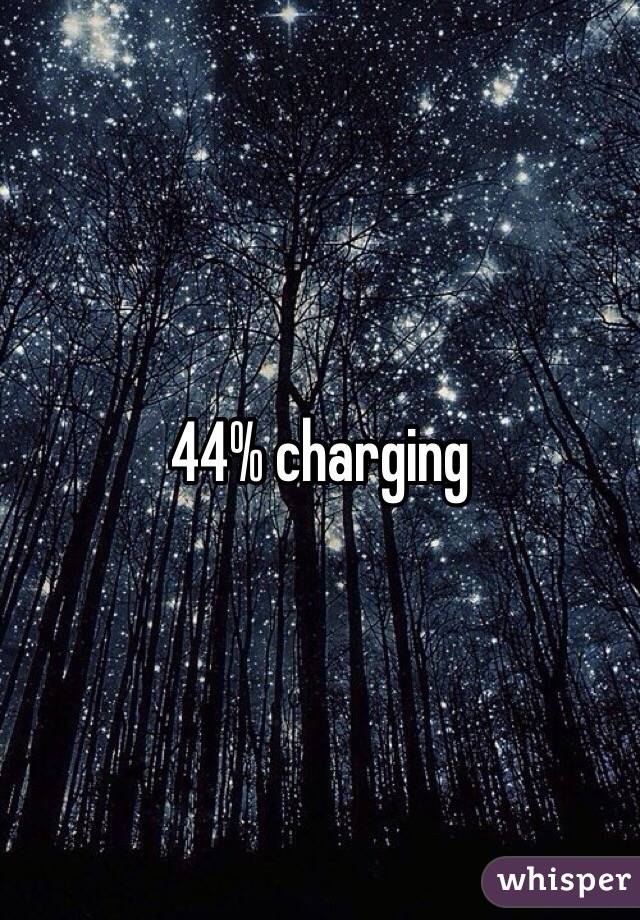 44% charging