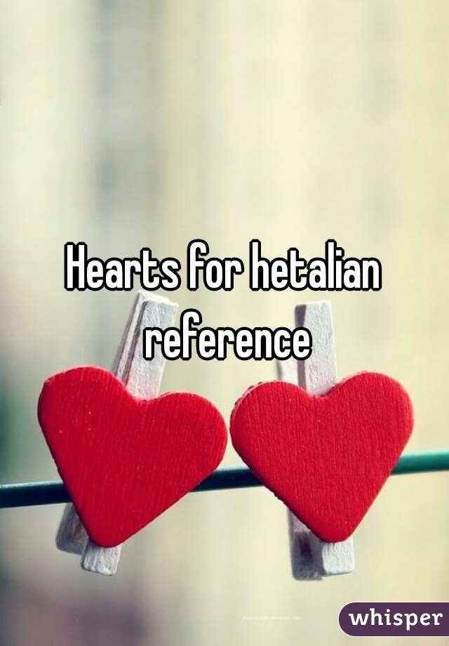 Hearts for hetalian reference