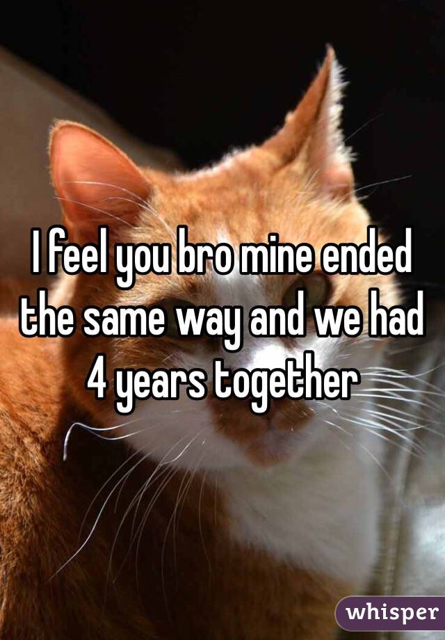 I feel you bro mine ended the same way and we had 4 years together 