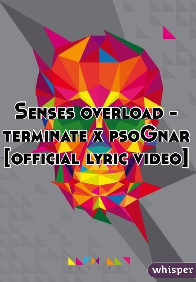 Senses overload - terminate x psoGnar [official lyric video]
