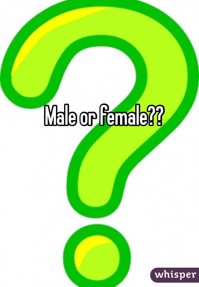 Male or female??