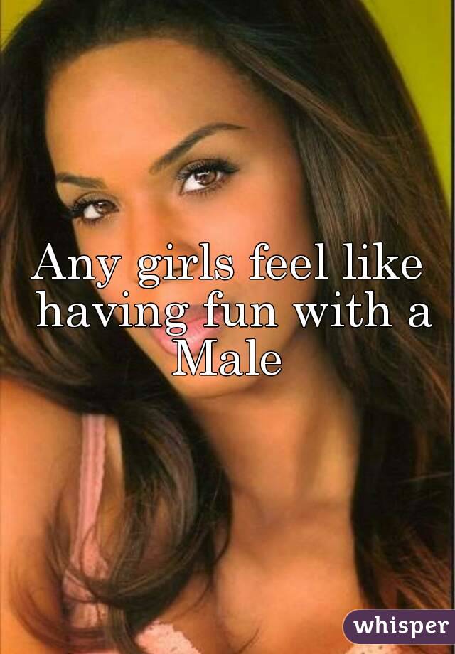 Any girls feel like having fun with a
Male