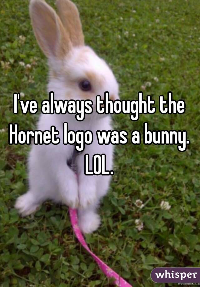 I've always thought the Hornet logo was a bunny. 
LOL.