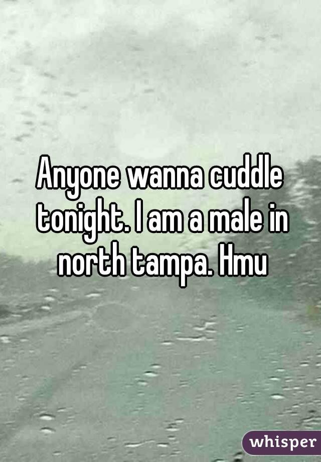 Anyone wanna cuddle tonight. I am a male in north tampa. Hmu