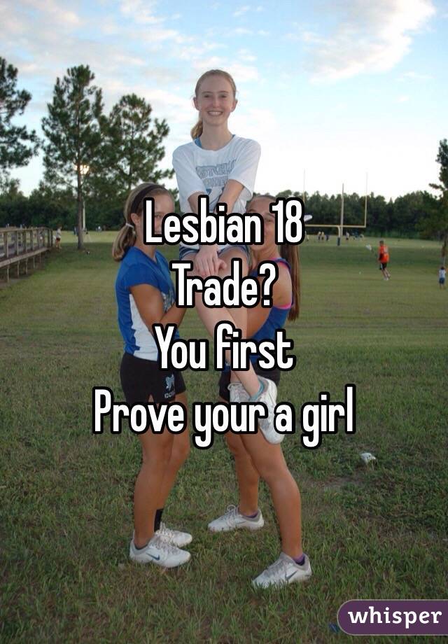 Lesbian 18
Trade?
You first
Prove your a girl