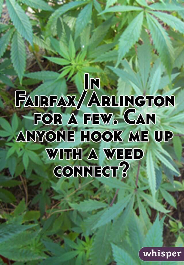 In Fairfax/Arlington for a few. Can anyone hook me up with a weed connect? 