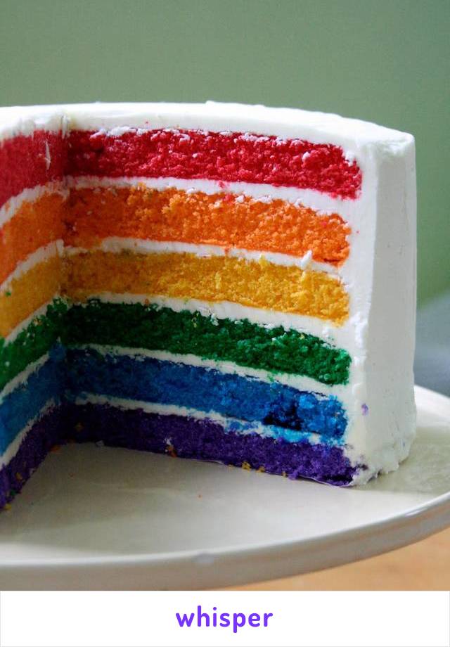 I made my sister a rainbow cake for her birthday, but she had morning sickness all the time. She cried all night coz she kept vomiting rainbows! 😂