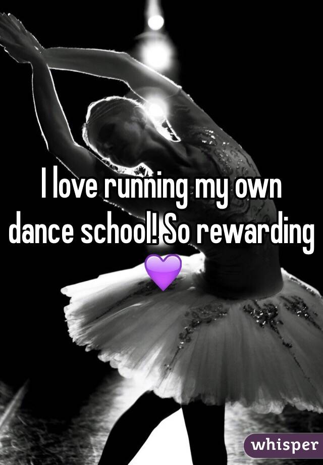 I love running my own dance school! So rewarding 💜
