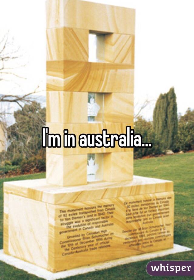 I'm in australia...