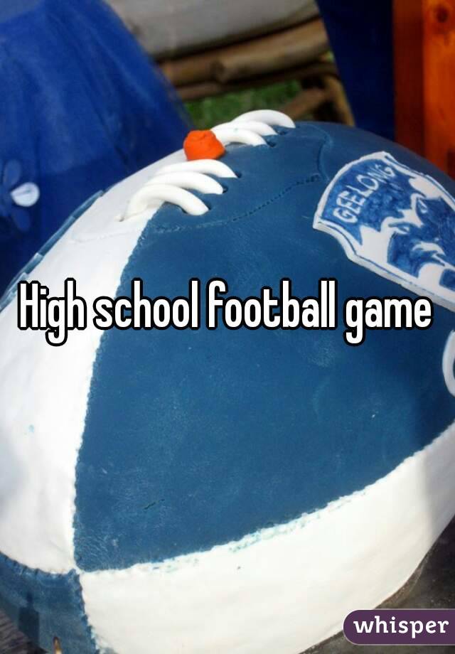 High school football game