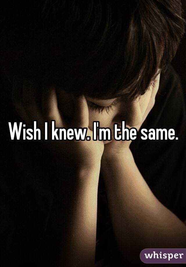 Wish I knew. I'm the same.