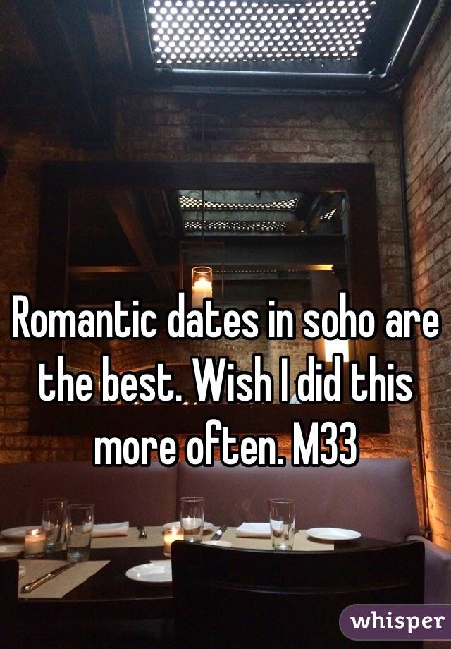 Romantic dates in soho are the best. Wish I did this more often. M33
