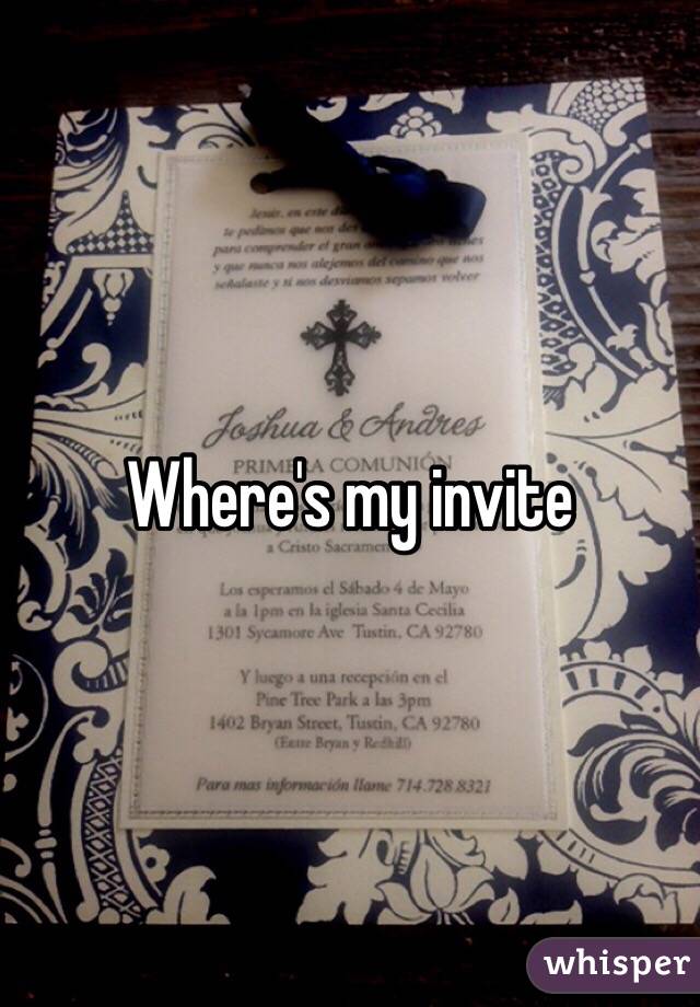 Where's my invite 