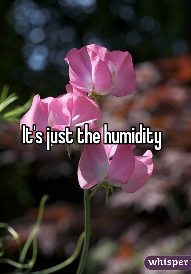 It's just the humidity