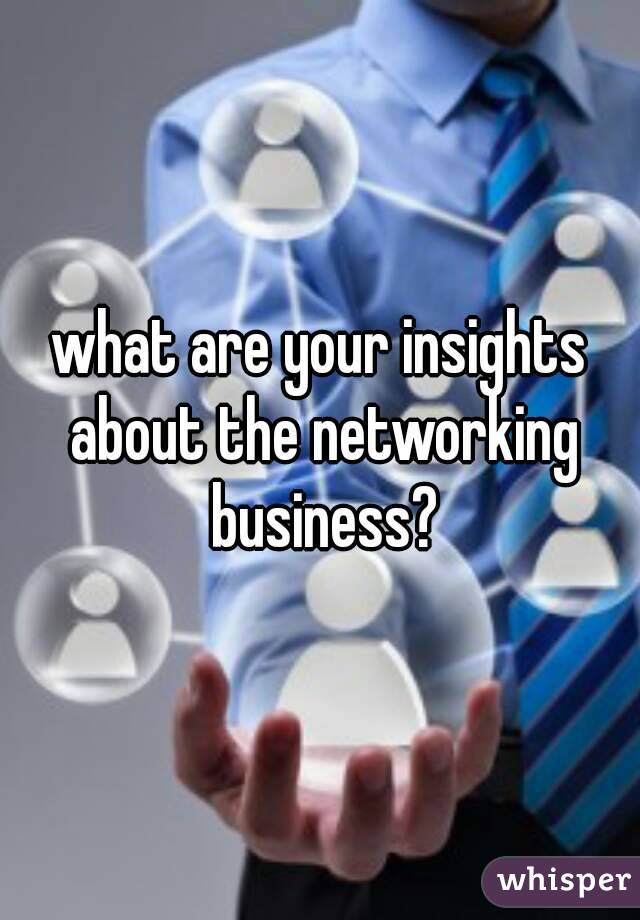 what are your insights about the networking business?
