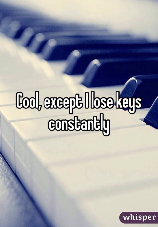 Cool, except I lose keys constantly 