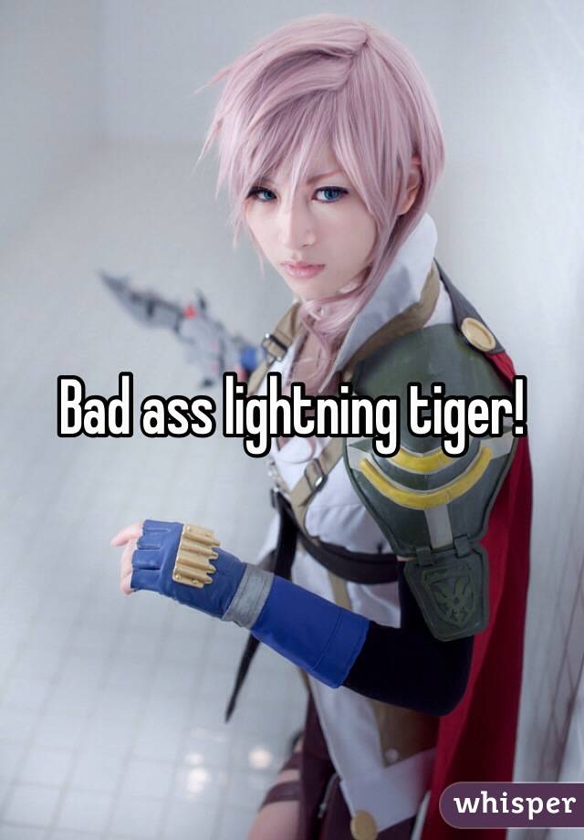 Bad ass lightning tiger!