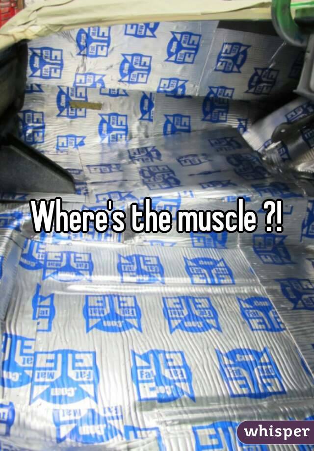 Where's the muscle ?!