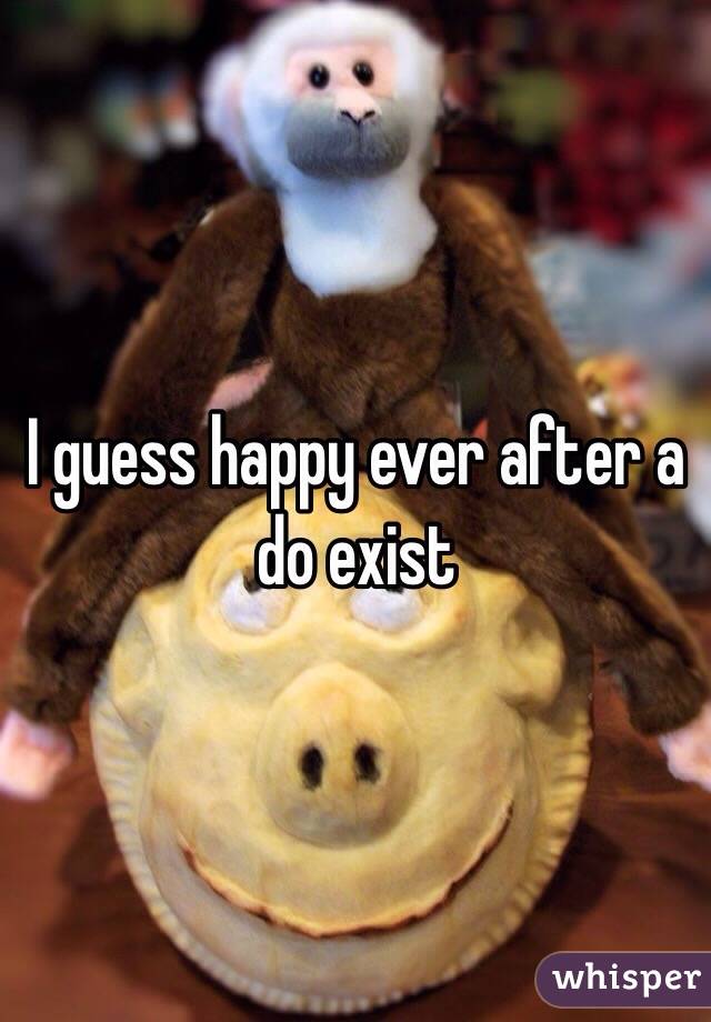I guess happy ever after a do exist