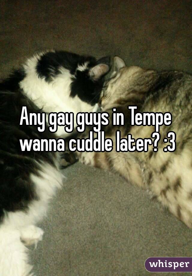 Any gay guys in Tempe wanna cuddle later? :3