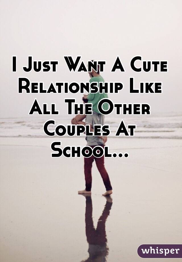 I Just Want A Cute Relationship Like All The Other Couples At School... 