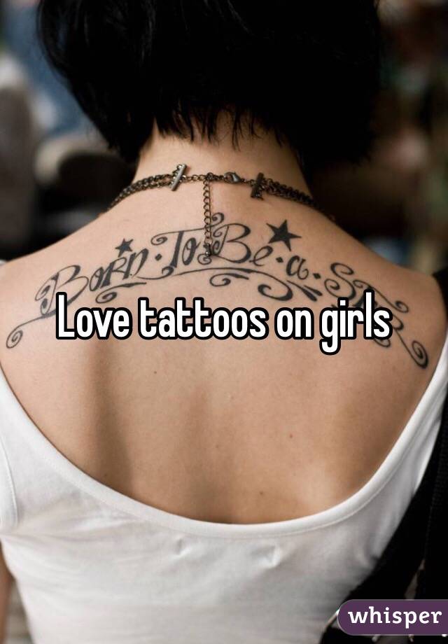 Love tattoos on girls 