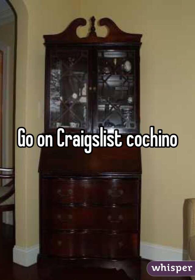 Go on Craigslist cochino