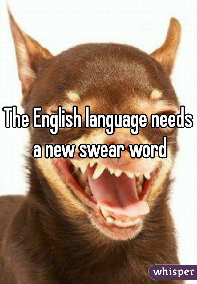 The English language needs a new swear word