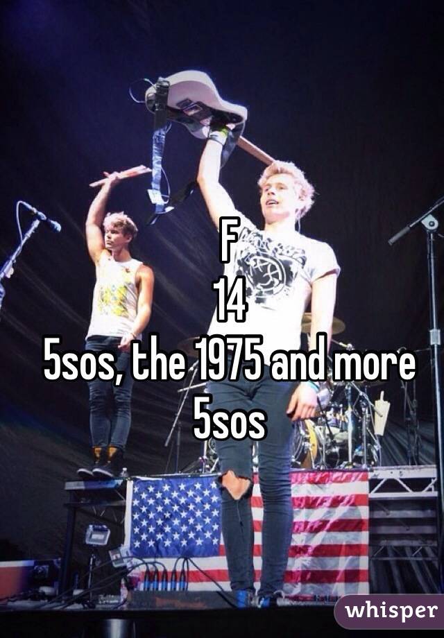 F
14
5sos, the 1975 and more 5sos