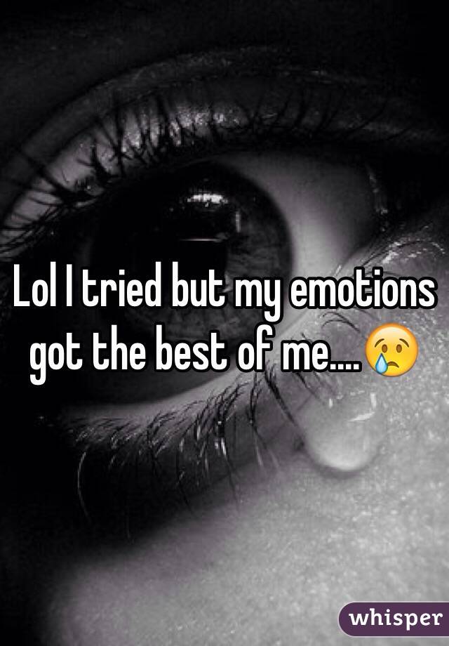 Lol I tried but my emotions got the best of me....😢