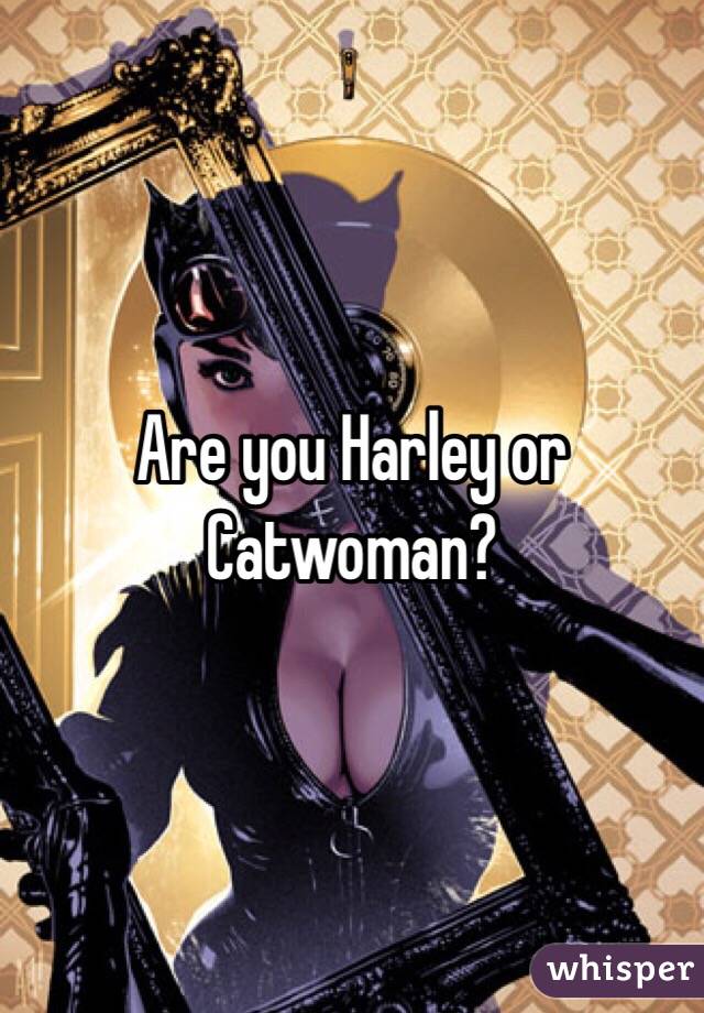 Are you Harley or Catwoman?