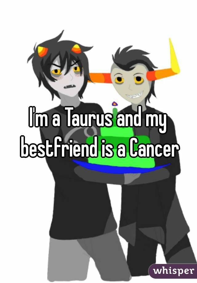 I'm a Taurus and my bestfriend is a Cancer