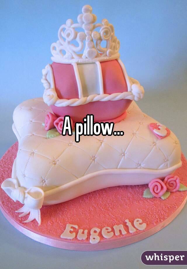 A pillow...