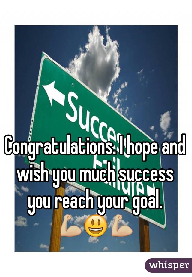 Congratulations. I hope and wish you much success you reach your goal.
💪🏼😃💪🏼