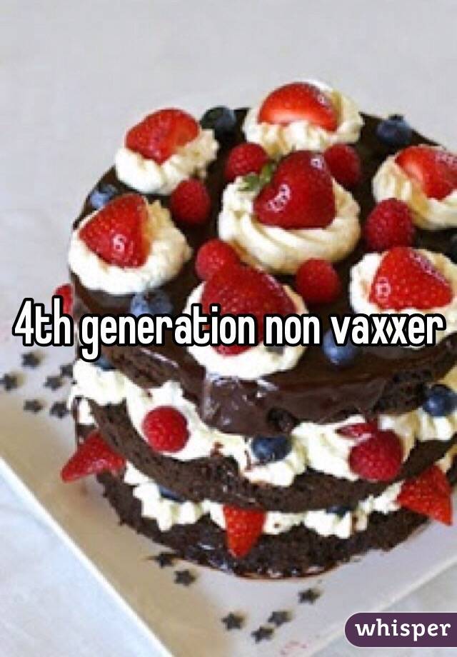 4th generation non vaxxer