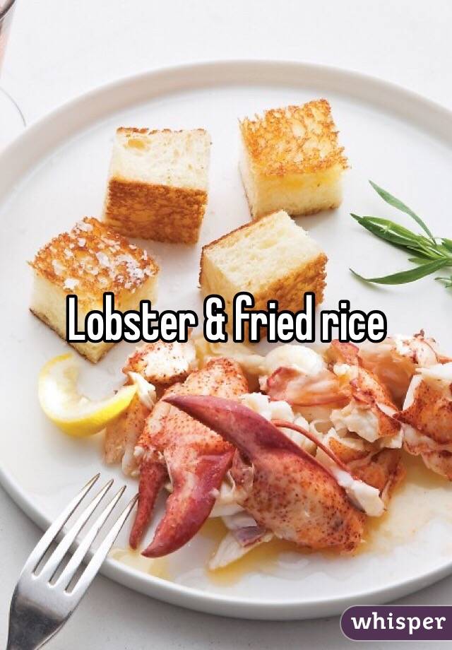 Lobster & fried rice 