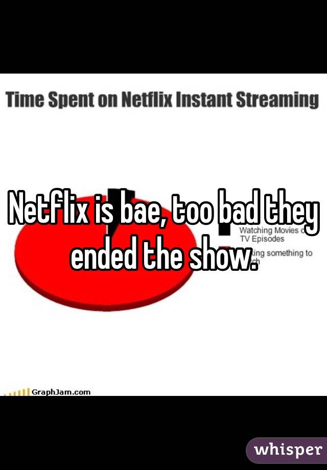 Netflix is bae, too bad they ended the show.