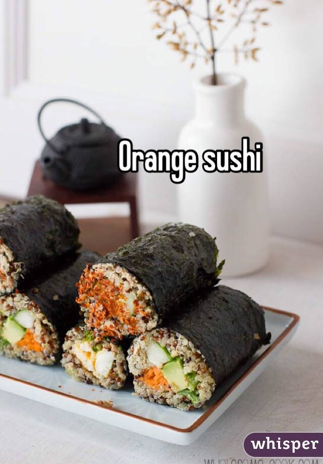 Orange sushi