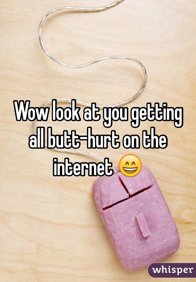 Wow look at you getting all butt-hurt on the internet 😄