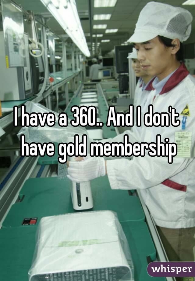 I have a 360.. And I don't have gold membership