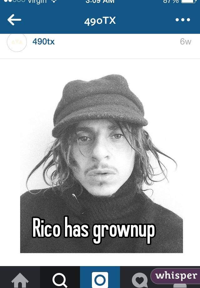 Rico has grownup 