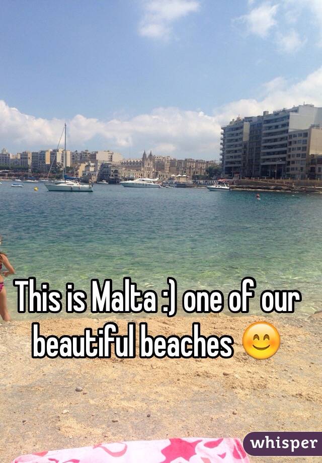 This is Malta :) one of our beautiful beaches 😊 