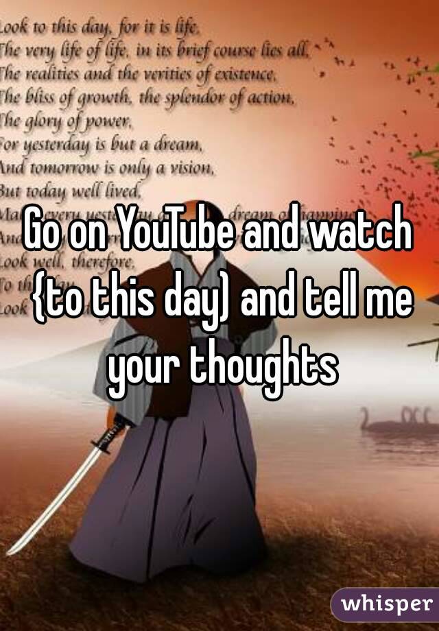 Go on YouTube and watch {to this day) and tell me your thoughts
